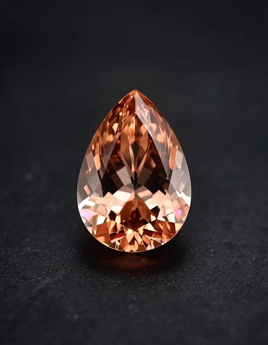 Imperial Topaz Pear Shape Flawless Cut